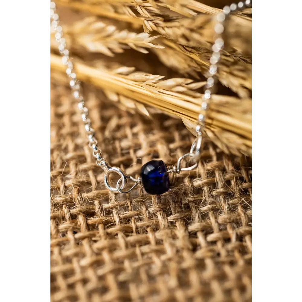 Collar colgante con Zafiro - Plata esterlina - Collar