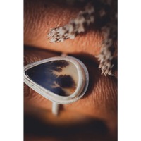Anillo Plata de ley 925 con Agata Dendritica - Anillo