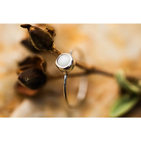 Anillos piedra Opalo en Plata de ley 925 - 7 / Deja tu medida en un mensaje - Anillo