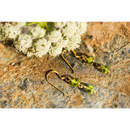 Pendientes Piedra Peridoto Chapado Oro 18kl - Pendientes